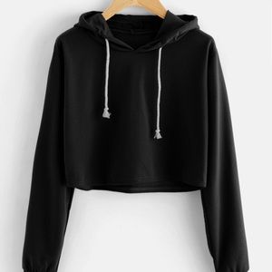 🖤CROPPED🖤 Black Hoodie